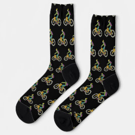 E-Bike-Strichmännchen Socken