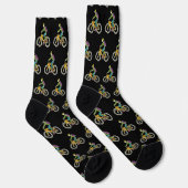 E-Bike-Strichmännchen Socken (Rechts)