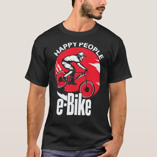 E-Biker E-Bike Sprüche Ich liebe E-Biken T-Shirt (Vorderseite)