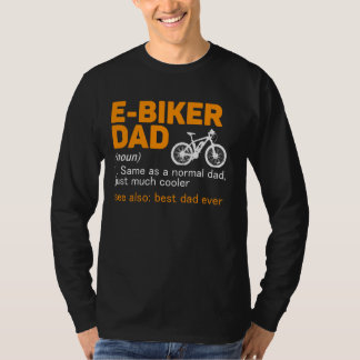 E-Biker Vater Definition Bester Vater T-Shirt
