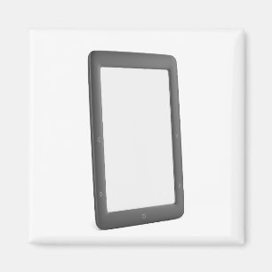 E-Book-Leser auf weiß Magnet