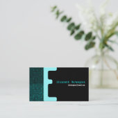 E-Buchstabe-Alphabet-Visitenkarte-Mosaik Visitenkarte (Stehend Vorderseite)