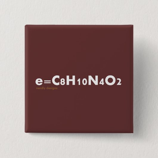 e=caffeine Knopf Button (Vorderseite)