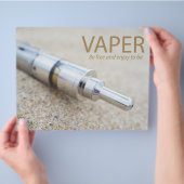 E-cig und Dämpfung Flyer (Hand)