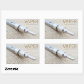 E-cig und Dämpfung Rechteckiger Aufkleber (Blatt)
