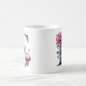 E Coffee Tasse - Blumendesign für Geschenke (Mittel)