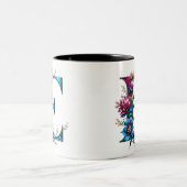 E Coffee Tasse - Blumendesign für Geschenke (Mittel)