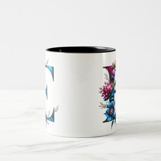 E Coffee Tasse - Blumendesign für Geschenke (Mittel)