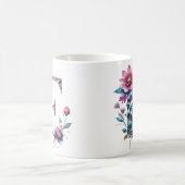 E Coffee Tasse - Blumendesign für Geschenke (Mittel)
