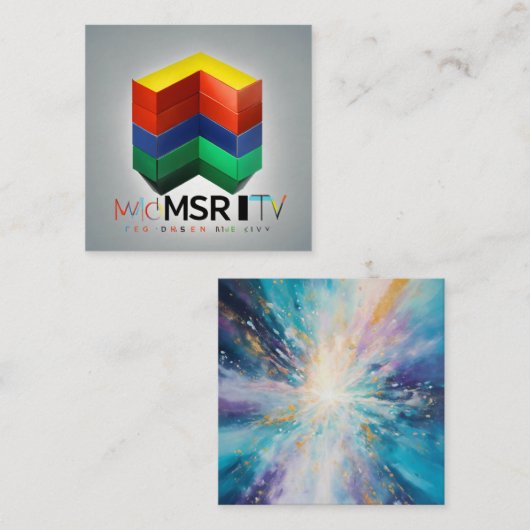 E-Commerce Business Developer Quadratische Visitenkarte (Vorne/Hinten)