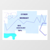 E-Commerce-Cyber-Monday-Angebot Fensteraufkleber (Blatt)