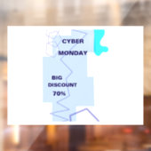 E-commerce Cyber Monday Deal Fensteraufkleber (Blatt 2)