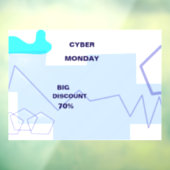 E-commerce Cyber Monday Deal Fensteraufkleber (Blatt 3)