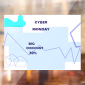 E-commerce Cyber Monday Deal Fensteraufkleber (Blatt 2)