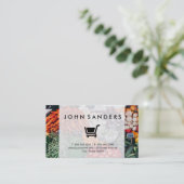 E-Commerce | Markt für Bauern Visitenkarte (Stehend Vorderseite)