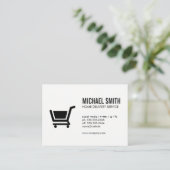 E-Commerce/Monogramm Visitenkarte (Stehend Vorderseite)