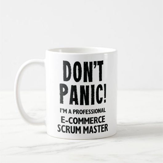E Commerce Scrum Master Kaffeetasse (Links)