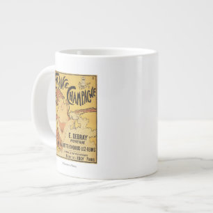  E. Debray Champagne Werbeplakat Jumbo-Tasse