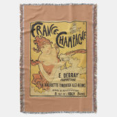 E. Debray Champagner-Werbeplakat Decke (Vorderseite Vertikal)