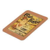 E. Debray Champagner-Werbeplakat Magnet (Linke Seite)
