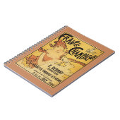 E. Debray Champagner-Werbeplakat Notizblock (Linke Seite)