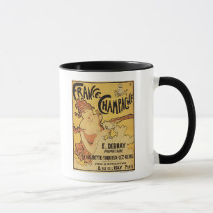 E. Debray Champagner-Werbeplakat Tasse