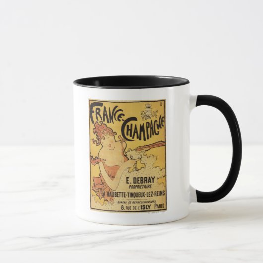 E. Debray Champagner-Werbeplakat Tasse (Rechts)