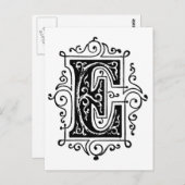 E Dekorationsschreiben Postkarte (Vorne/Hinten)