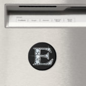 "E" Diamond Bling Magnet (In Situ (Geschirrspüler))