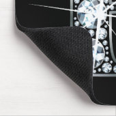 "E" Diamond Bling Mousepad (Ecke)
