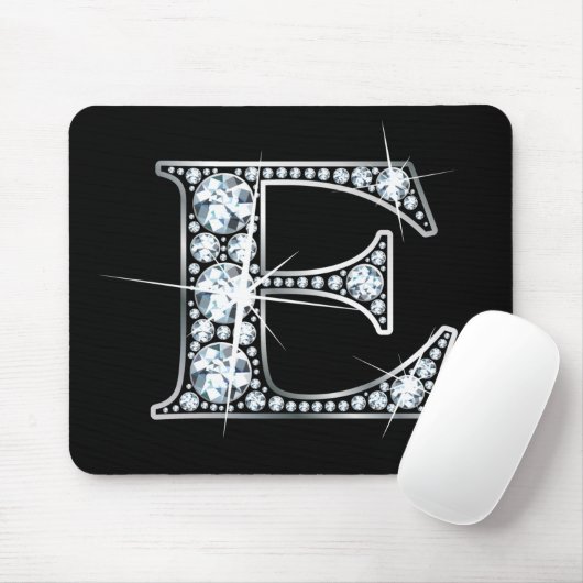 "E" Diamond Bling Mousepad (Mit Mouse)