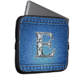 E "Diamond" Denim Stitching Electronics Bag Laptopschutzhülle (Vorne Rechts)