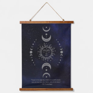 E.E. Cummings Celestial Gedicht Wandteppich Mit Holzrahmen
