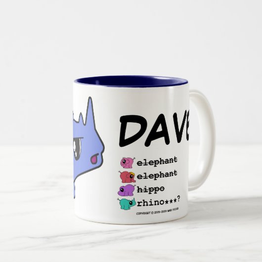 e.e.h.r…? Rechtshändige Tasse Daves (VorderseiteRechts)