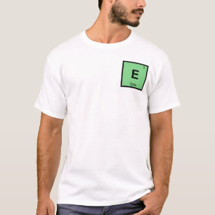 E - Echo Griechisches Chemie-Periodensystem-Symbol T-Shirt