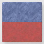 E Echo Wasserfarben Wassersignal Seeflagge Steinuntersetzer (Vorderseite)