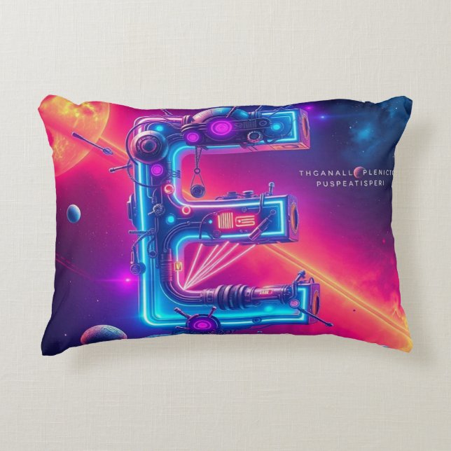 „E – Energie, Entwicklung, Ausdruck“ Dekokissen (Vorderseite)