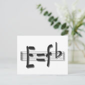 e eq F flat FOR UPLOADwhitwith shadow PNG Postkarte (Stehend Vorderseite)