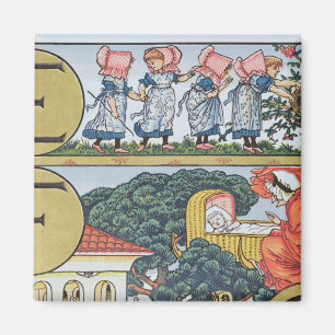 E-F aus einem Alphabet auf der Grundlage des Kinde Magnet