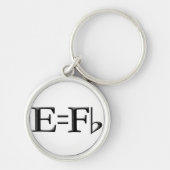 e=f flaches kechain schlüsselanhänger