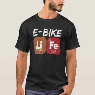 E Fahrräder Lebensdauer Periodische Power Elektrof T-Shirt