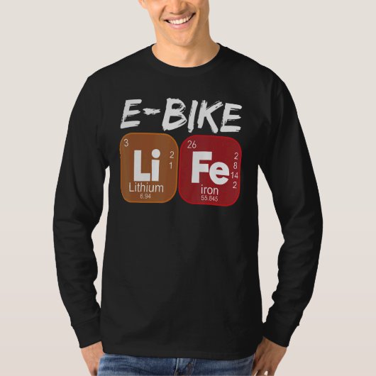 E Fahrräder Lebensdauer Periodische Power Elektrof T-Shirt (Vorderseite)