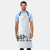 E fiets oplaadpunt lader symbool. Acculader Schürze (Getragen)