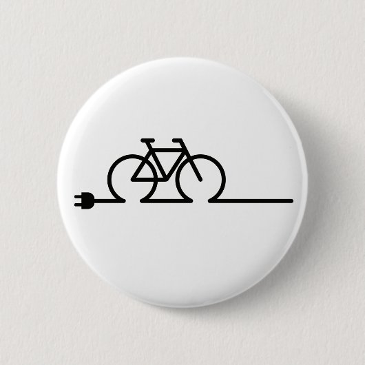 E fiets oplaadpunt lader symbool. Akkulator Button (Vorderseite)