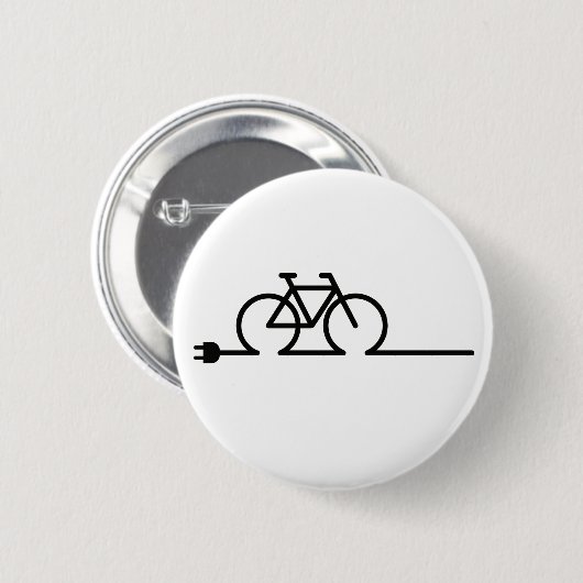 E fiets oplaadpunt lader symbool. Akkulator Button (Vorne & Hinten)
