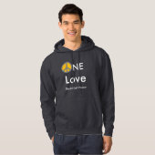 E-Frieden, Ne, Liebe, elektrifizierte Frieden Hoodie (Vorne ganz)