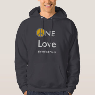 E-Frieden, Ne, Liebe, elektrifizierte Frieden Hoodie