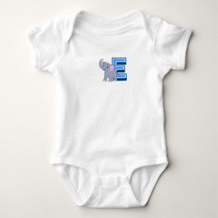 E für Elefant Baby Strampler