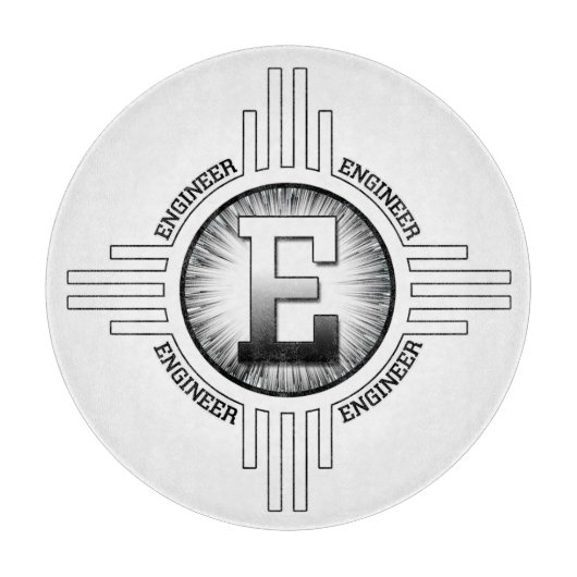 E FÜR ENGINEER SCHNEIDEBRETT (Vorderseite)