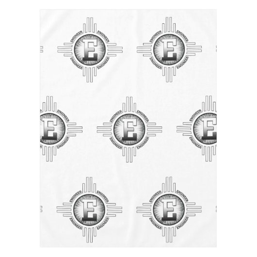 E FÜR ENGINEER TISCHDECKE (Vorderseite)